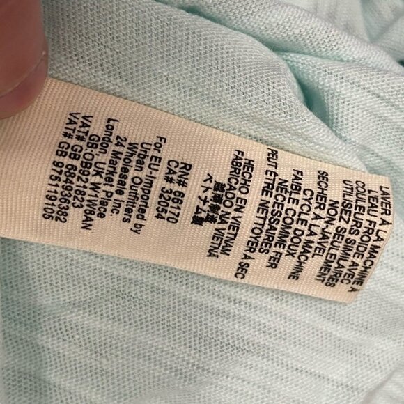 NWT Free People Sundance Tee Light Teal Slouch Size Small New With Tags Boho Top - Picture 7 of 7